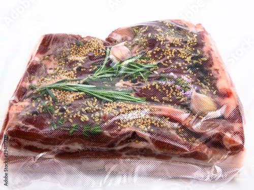 spiced pork belly prep for low temperature cooking