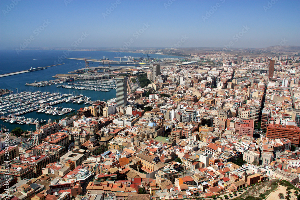 The top of Mount Benacantil features an awesome panoramic view of Alicante, Spain
