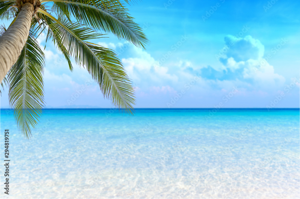 Sea view tropical sea with summer background.