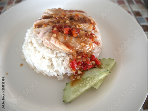 Rice chicken Thailand