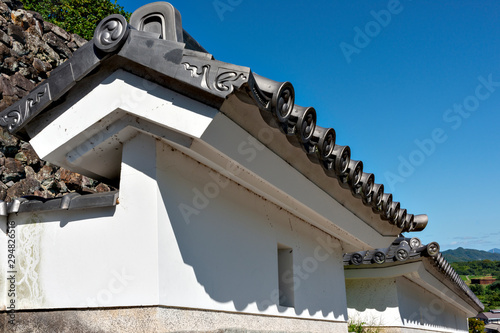 Fukuchiyama castle in Fukuchiyama city, Kyoto prefecture, Japan photo