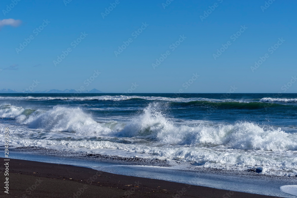 Seascape with a view of khalaktyrka beach Seascape with a view of khalaktyrka beach
