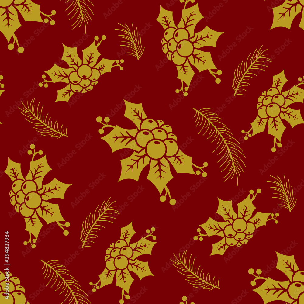 Christmas seamless pattern. Vector illustration. Christmas seamless pattern. Vector illustration.