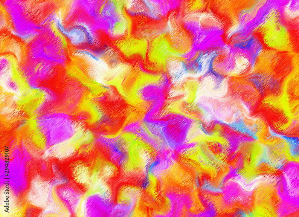 Abstract Pattern from Multicolored watercolor painted Background