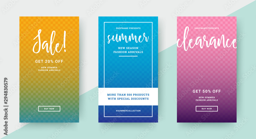 Sale banners templates design with place for photo and big sale messages vector illustration. Sale banners templates design with place for photo and big sale messages vector illustration.