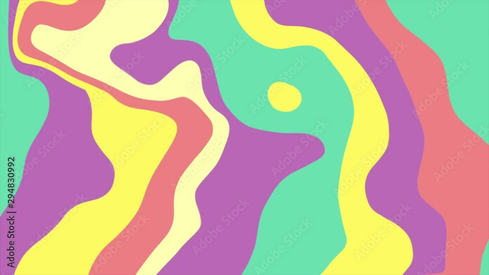 Abstract colourful pastel refracted waves minimal motion background. Seamless looping. Video animation Ultra HD 4K 3840x2160 Abstract colourful pastel refracted waves minimal motion background. Seamless looping. Video animation Ultra HD 4K 3840x2160