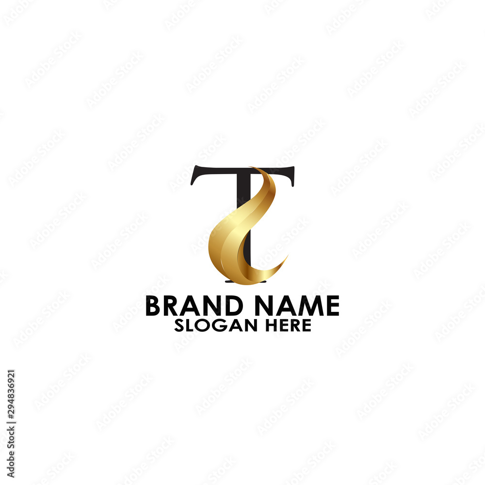 Fototapeta premium letter T with S vector logo template vector design
