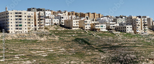 High-rise housing estate on the outskirts of the city of Karak in Jordan.