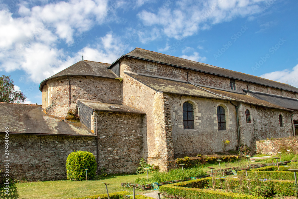 Saint-Philbert-de-Grand-Lieu. Abbaye bénédictine. Loire-Atlantique. Pays de Loire	