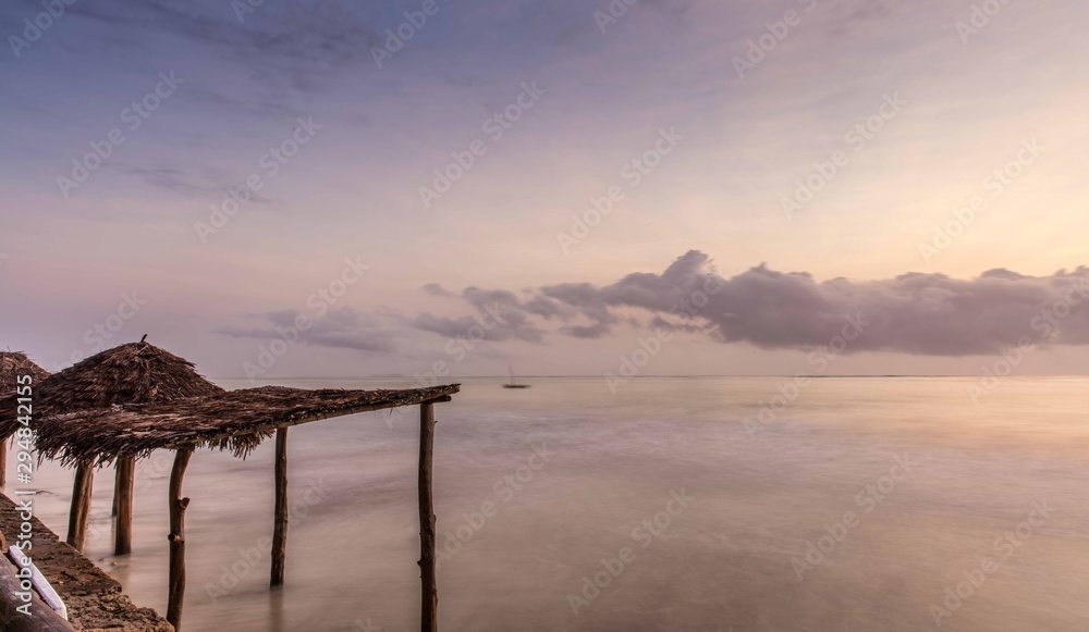 Sunrise on the beach, Zanzibar