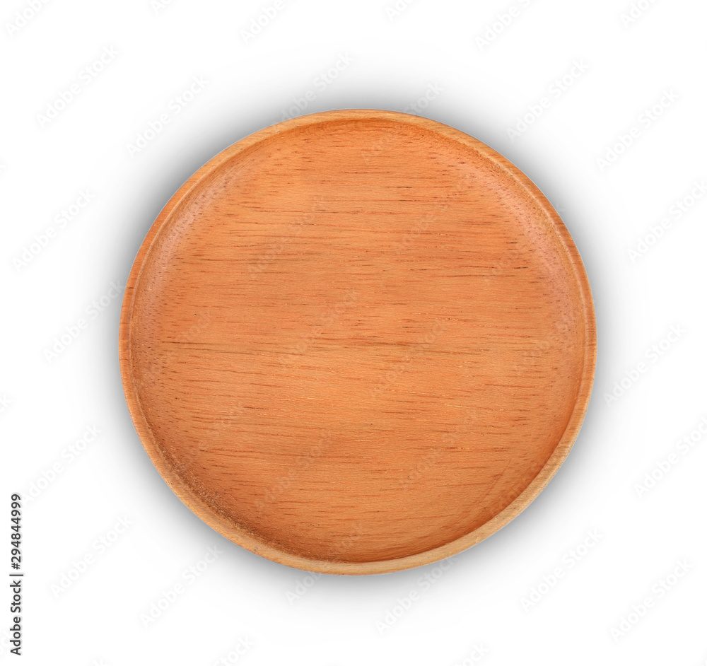 wood plate isolated on white background wood plate isolated on white background