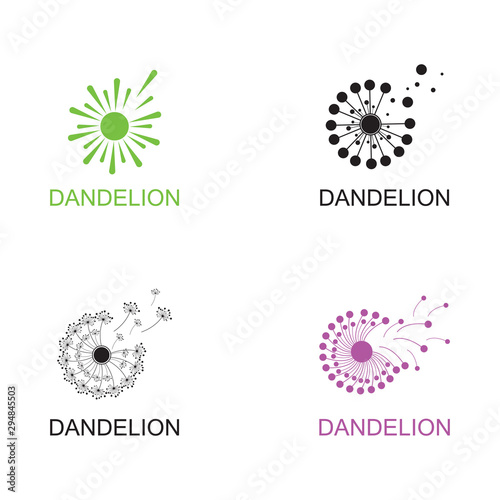 Dandelion vector icon design