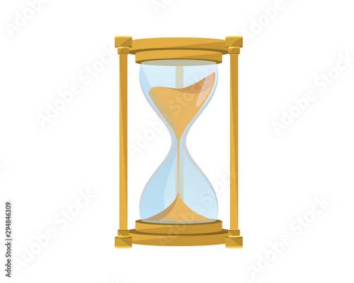 Detailed Hourglass, Sandclock and Sandglass Illustration