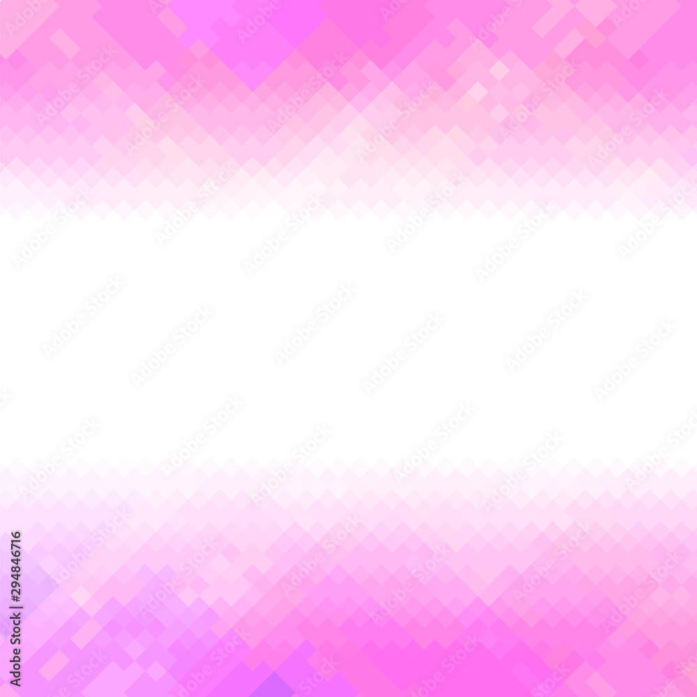 Pink Polygonal Background. Rumpled Square Pattern. Low Poly Texture. Abstract Mosaic Modern Design. Origami Style.