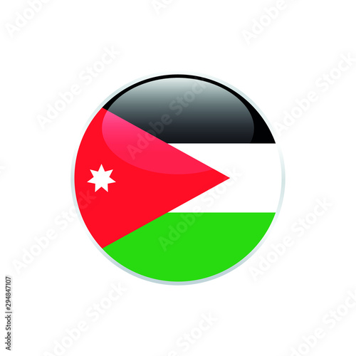 jordan flag round. Simple vector. National flag of jordan Free Download jordan flag round. Simple vector. National flag of jordan - GFXLoad