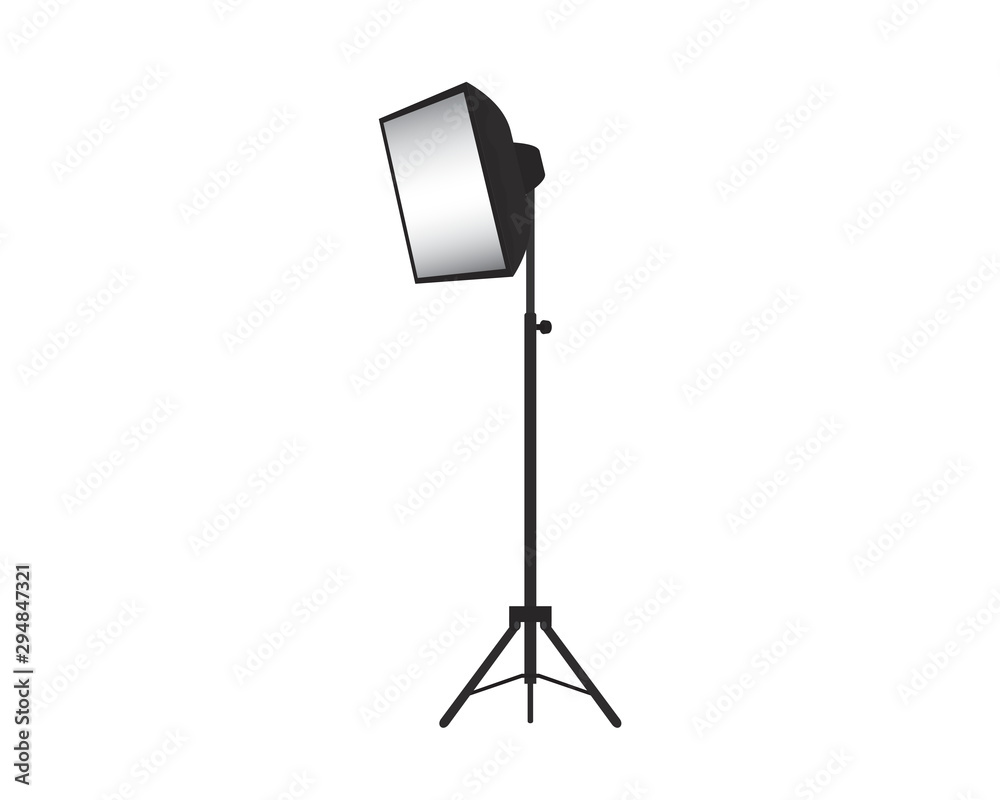 Photography and Videography Lighting Studio or Softbox Illustration