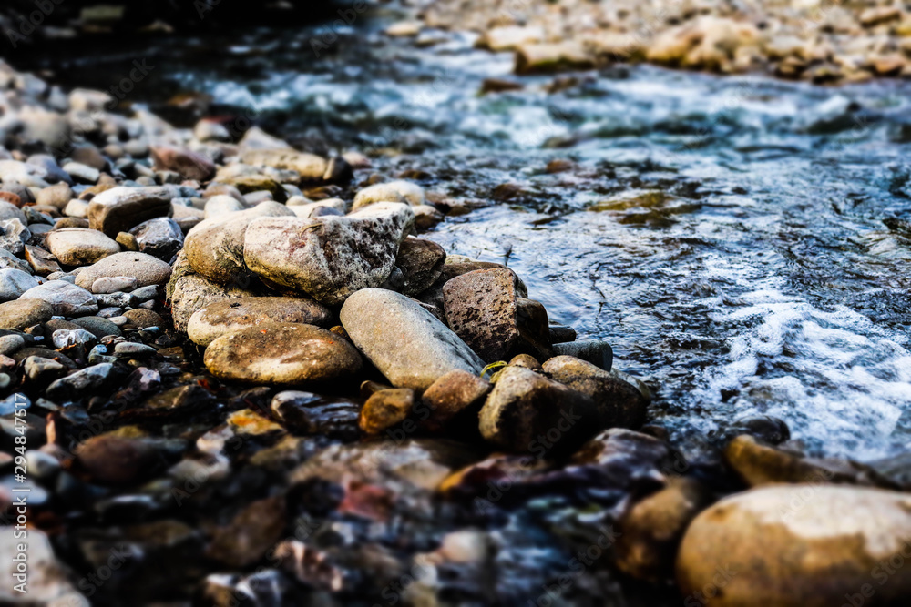stones in water stones in water