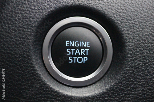 Car engine start stop button