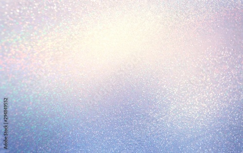 Shimmer subtle textured background. Shiny lilac blue template. Bright glitter pattern.