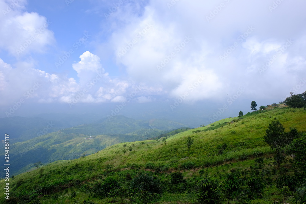 Mountains view background 