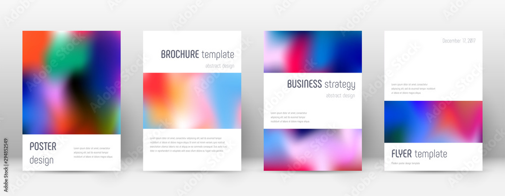 Obraz premium Flyer layout. Minimalistic artistic template for B