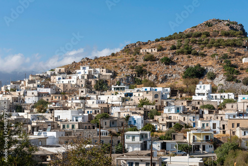 Agios Stefanos, Crete, Greece. September 2019.  The mountainside ancient village of Agios Stefanos one of the oldest in Crete. © petert2