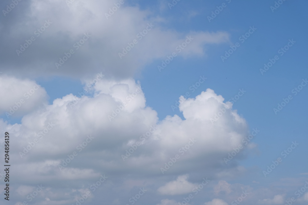 blue sky with clouds