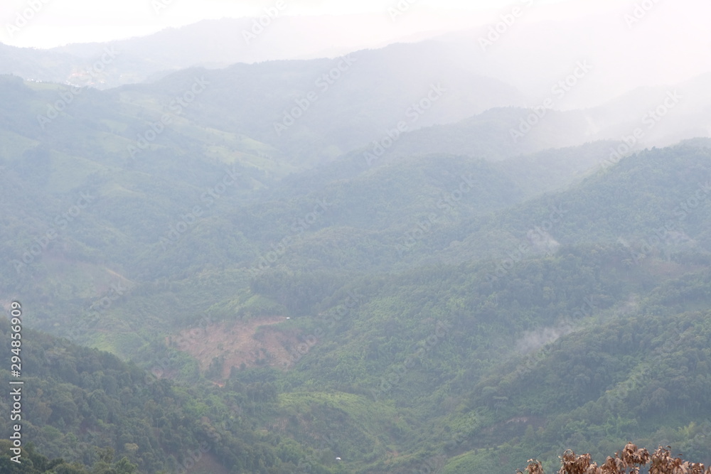 Fototapeta premium view of mountains