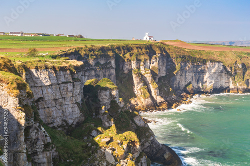 United Kingdom  Northern Ireland  County Antrim  Antrim coast  Ballintoy  The church