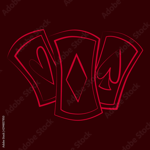 Fortune telling and divination isolated elements for a mystic sphere of activity. Furtive telling and witchcraft icons. Vector illustrations