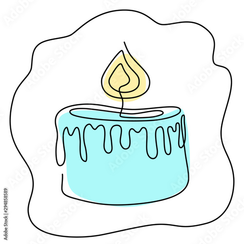 Fortune telling, divination isolated elements of candles for mystic sphere of activity, shop. Witch store. Idea for Taromancy, esoteric presentation. Furtive telling icons. Vector illustrations