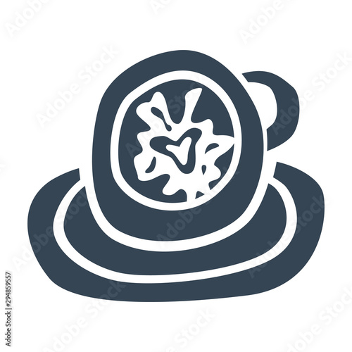 Fortune telling and divination isolated elements of coffee cup for a mystic sphere of activity, shop. Witch store. Idea for  esoteric, occult books, presentation. Furtive telling. 