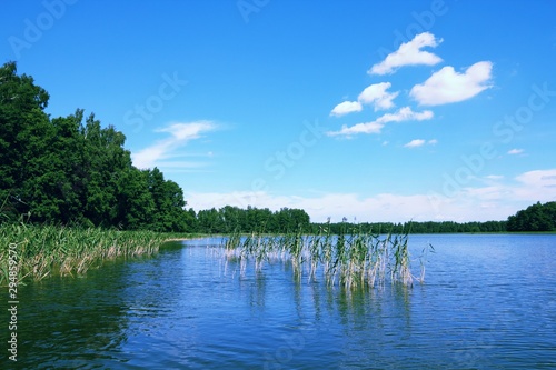 Fototapeta Naklejka Na Ścianę i Meble -  Poland - Masuria lakes. Vintage filtered colors.