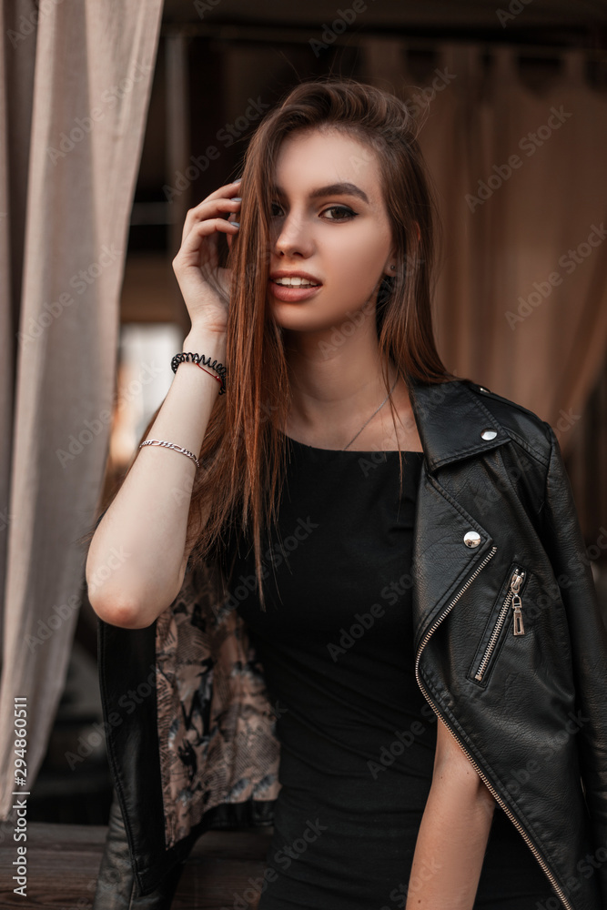Trendy black clearance jacket