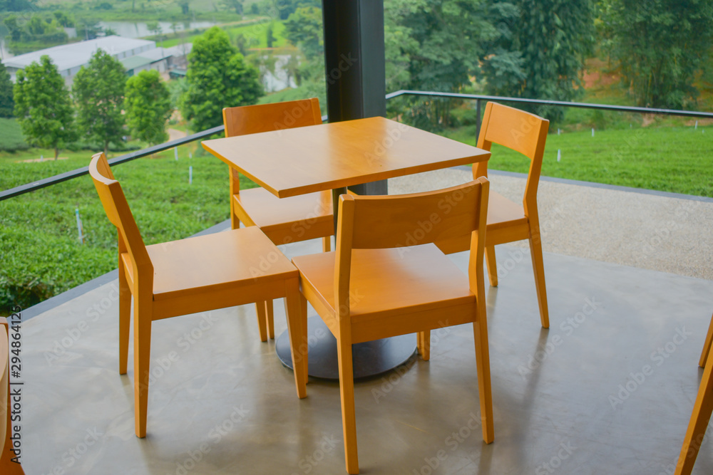 Obraz premium Restaurant table, Restaurant table from Thailand country
