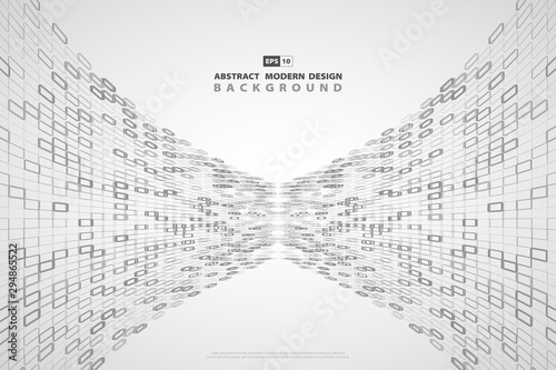 Abstract gray square modern technology background. illustration vector eps10