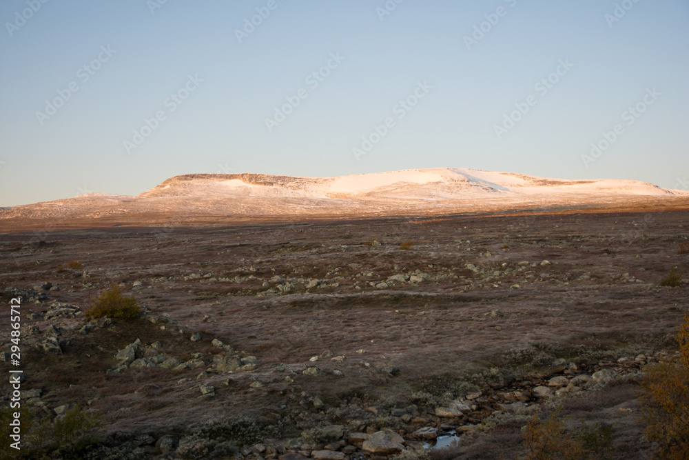 Morning on the Polar Circle, Saltfjellet, Norway