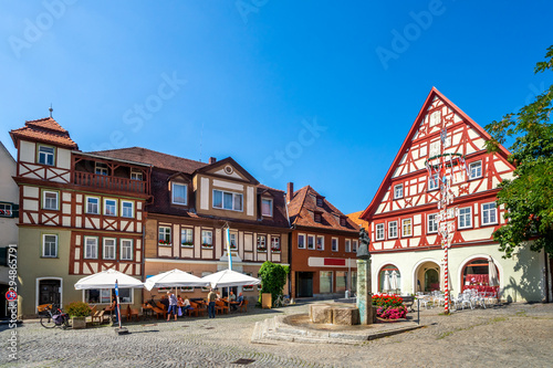 Kornmarkt, Bad Windsheim, Bayern, Deutschland 