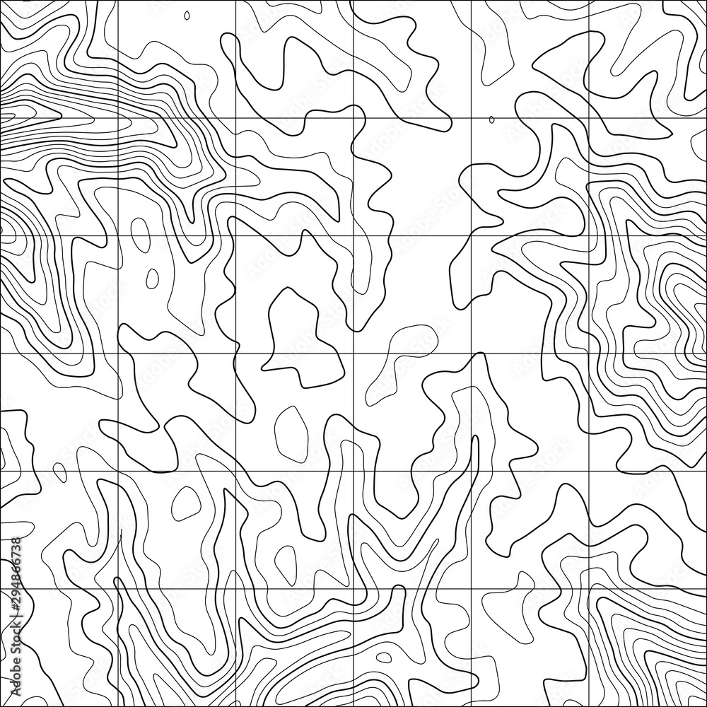 Topographic map background. Grid map. Abstract vector illustration. Topographic map background. Grid map. Abstract vector illustration.