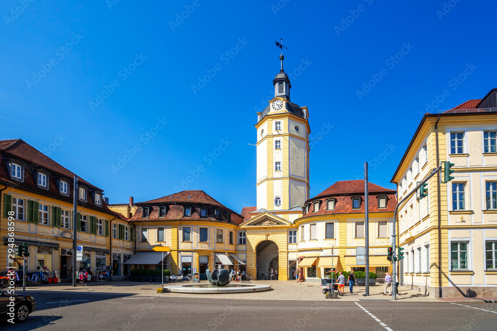 Herrieder Tor, Ansbach, Bayern, Deutschland 