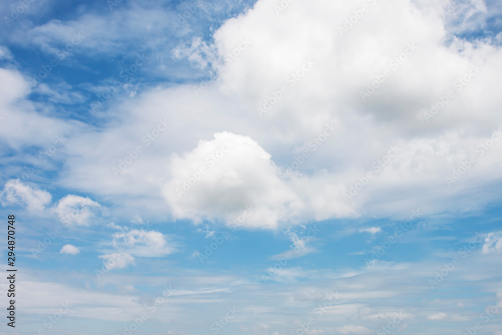 Obraz premium The soft white cloud in the sky.