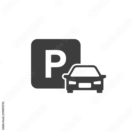 car parking vector icon