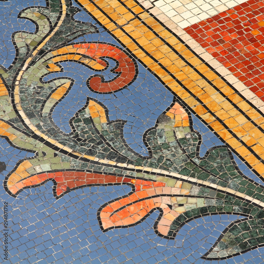 Obraz premium Milan mosaic. Italy landmark.
