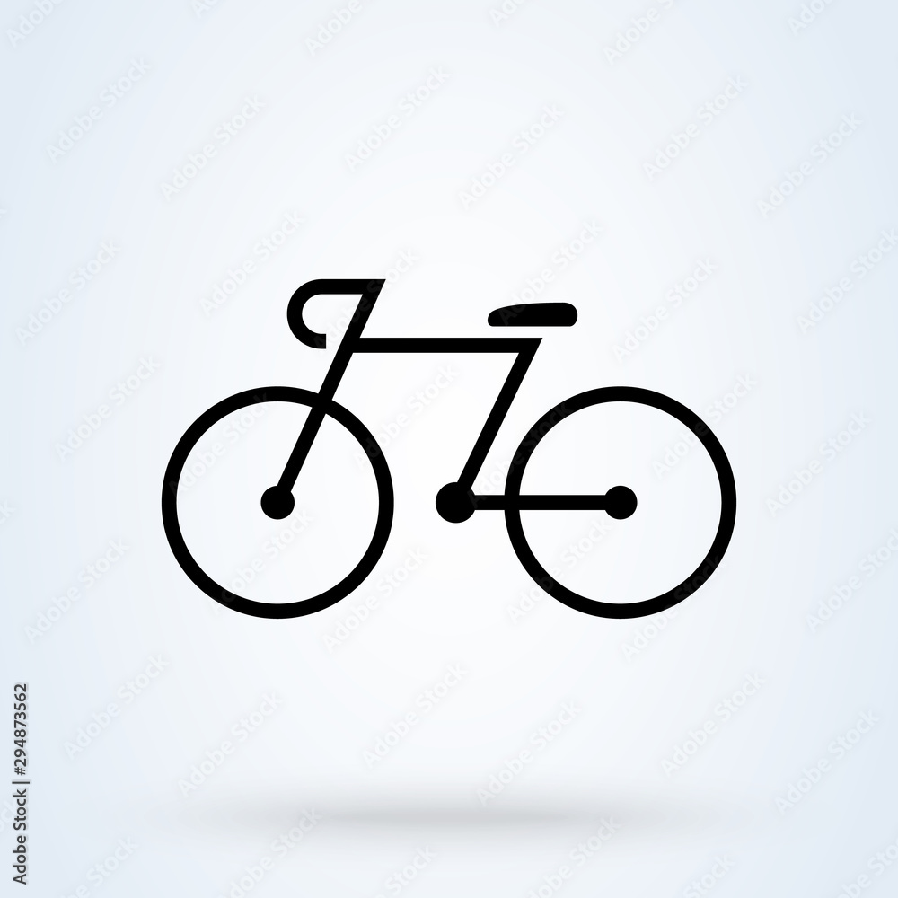 bicycle, bike Simple modern icon design illustration. bicycle, bike Simple modern icon design illustration.