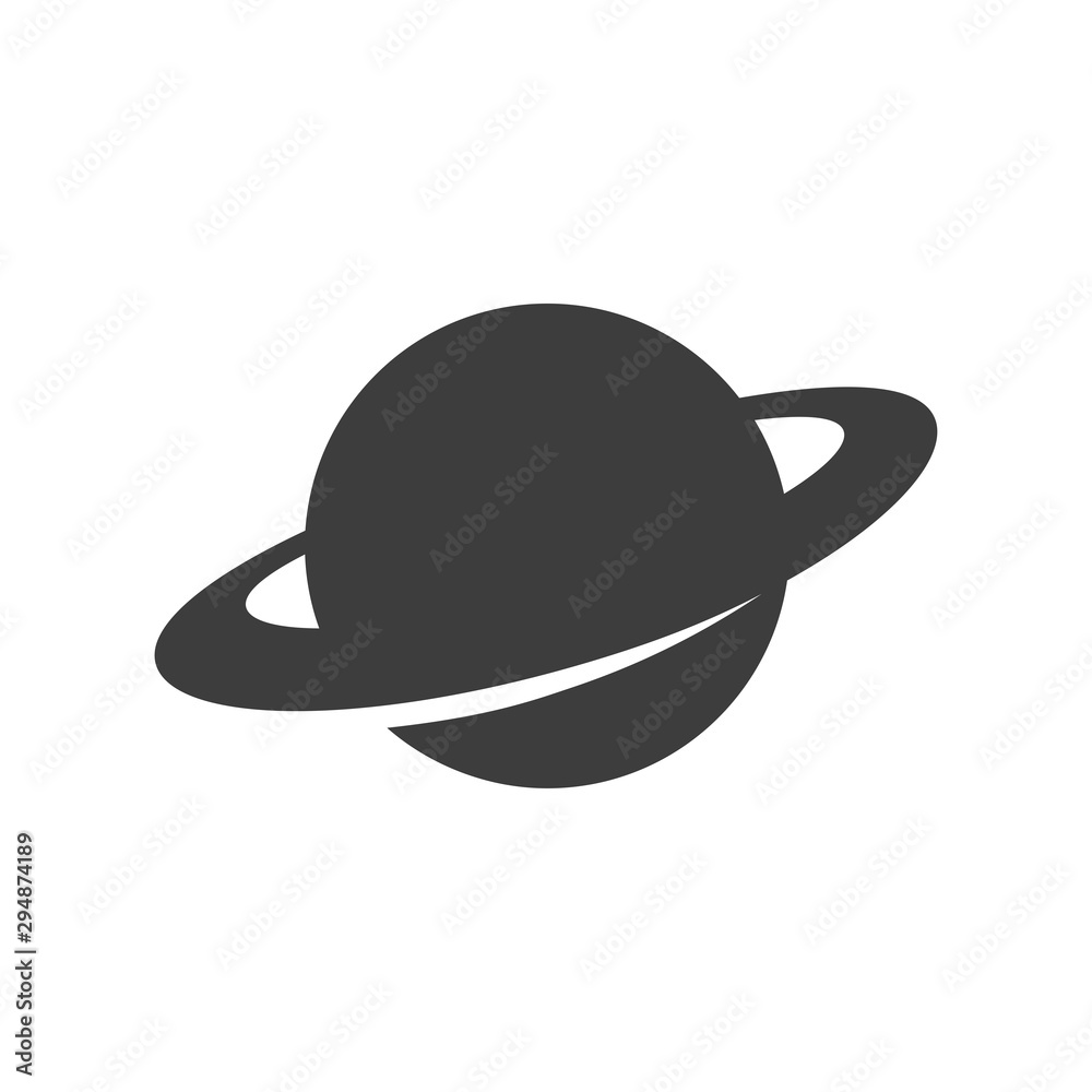 saturn planet icon vector image saturn planet icon vector image