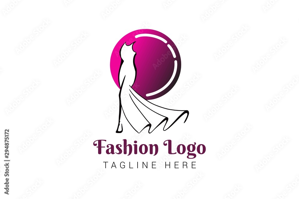 woman fashion logo template Stock Vector | Adobe Stock