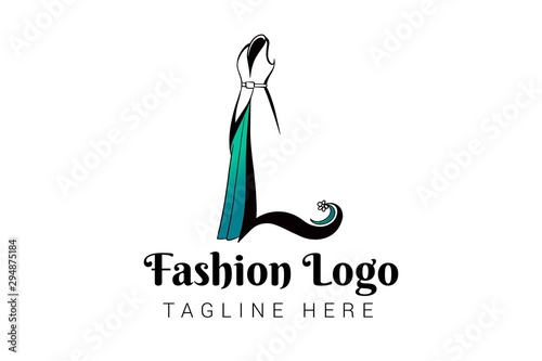 woman fashion logo template