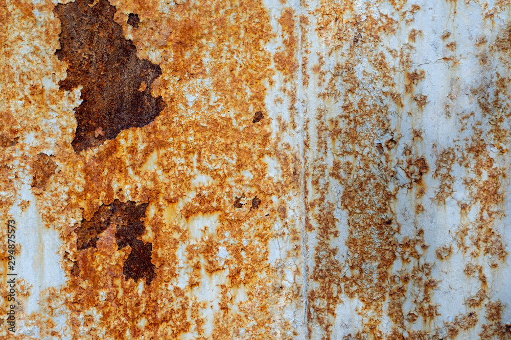 Fototapeta premium Dark worn rusty metal texture background. Rust texture on metal sheet abstrack background concept. old metal iron rust background and texture.