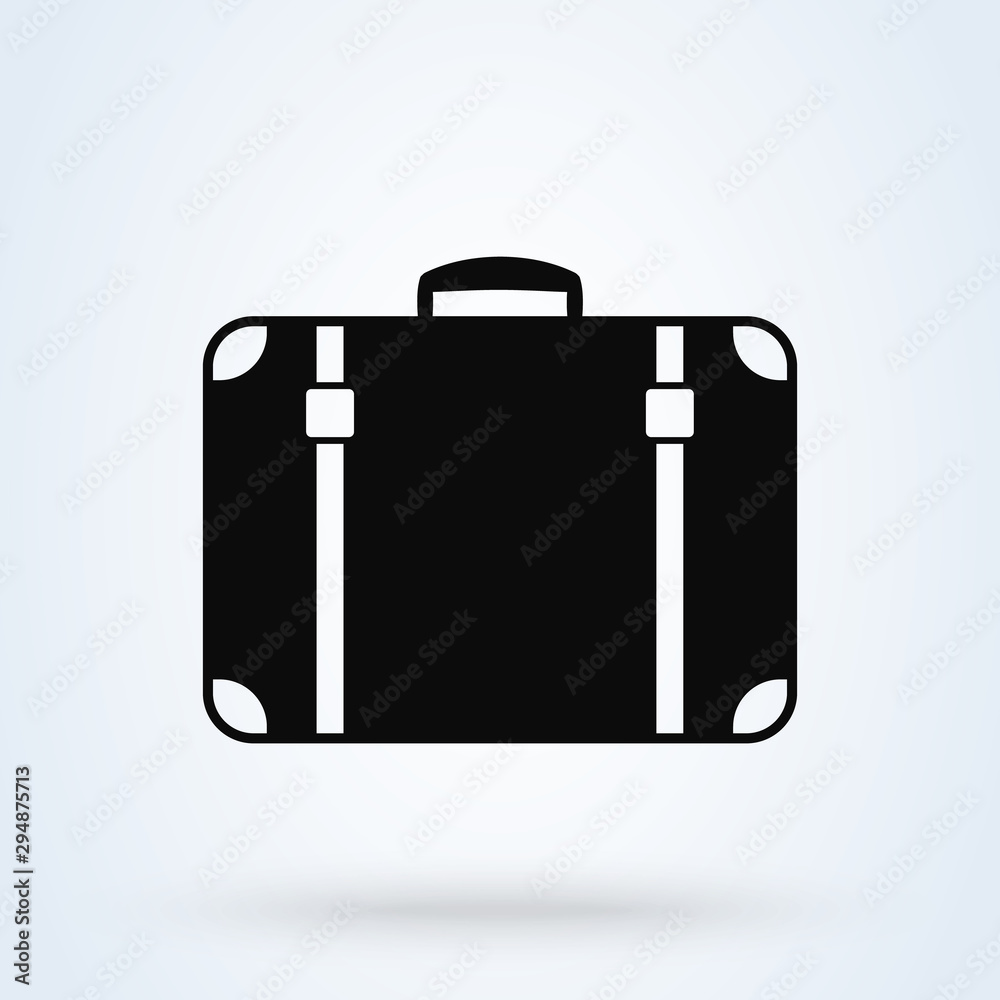 travel baggage, Simple modern icon design illustration. travel baggage, Simple modern icon design illustration.