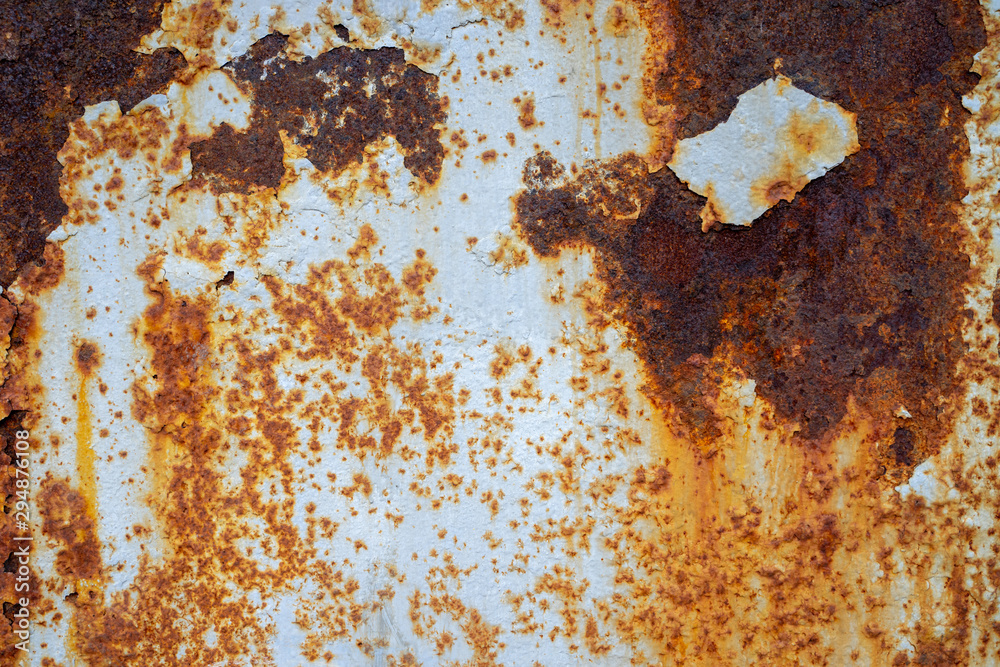 Fototapeta premium Dark worn rusty metal texture background. Rust texture on metal sheet abstrack background concept. old metal iron rust background and texture.